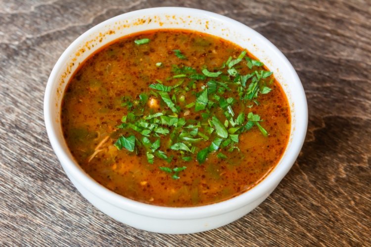 Kharcho Soup without Walnuts for Winter