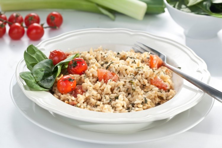 Rice with Spinach