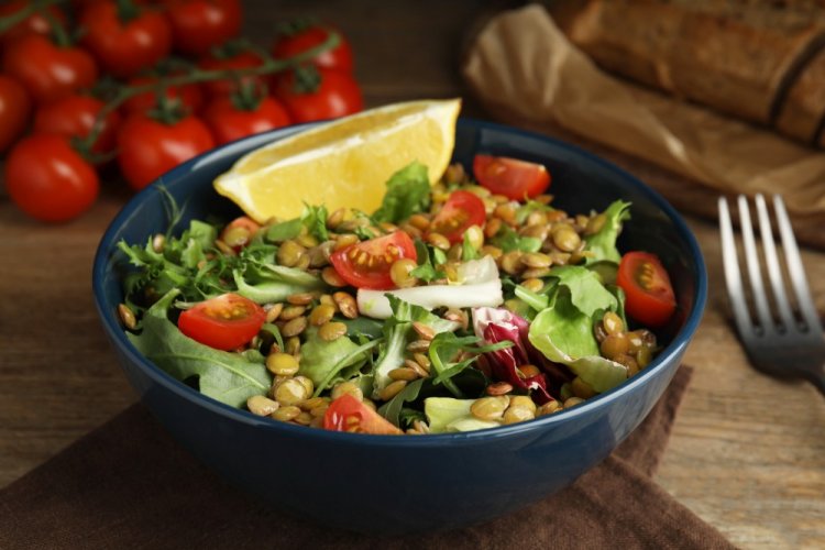 Canned Lentil Salad