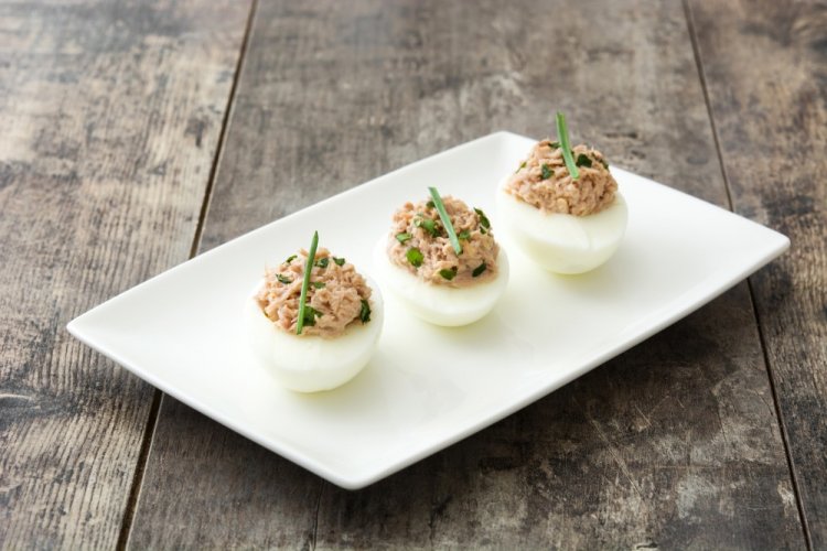 Deviled Eggs with Tuna