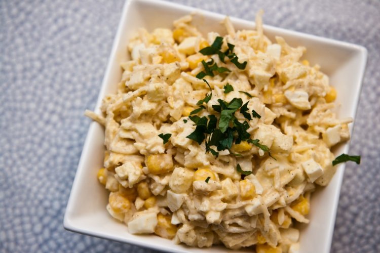 Sprat and Corn Salad