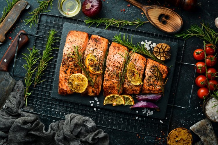 Baked Salmon with Rosemary