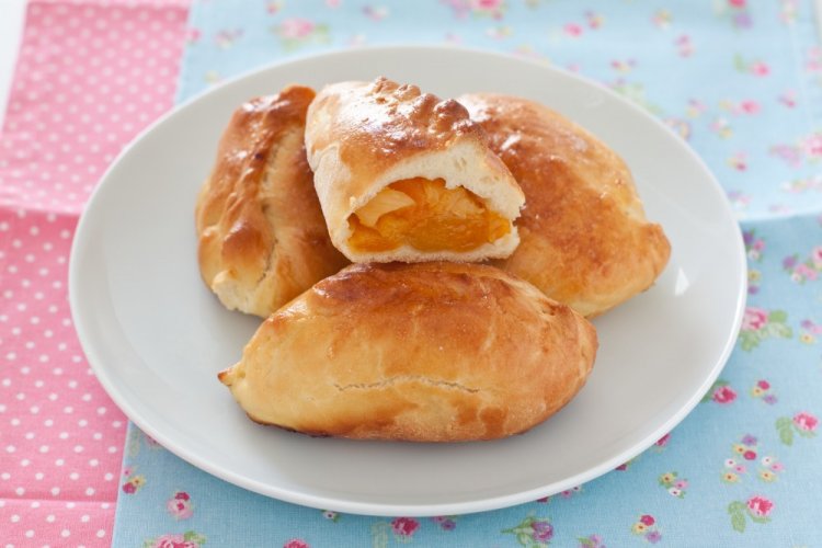 Apricot Pies in the Oven