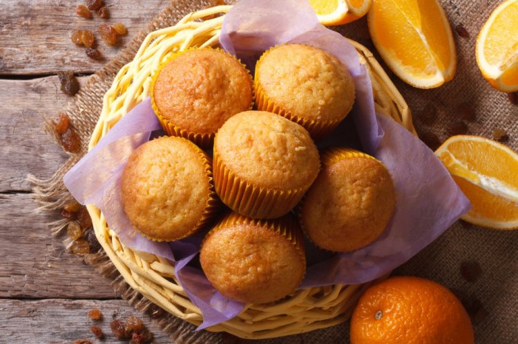 Quick Orange Kefir Muffins