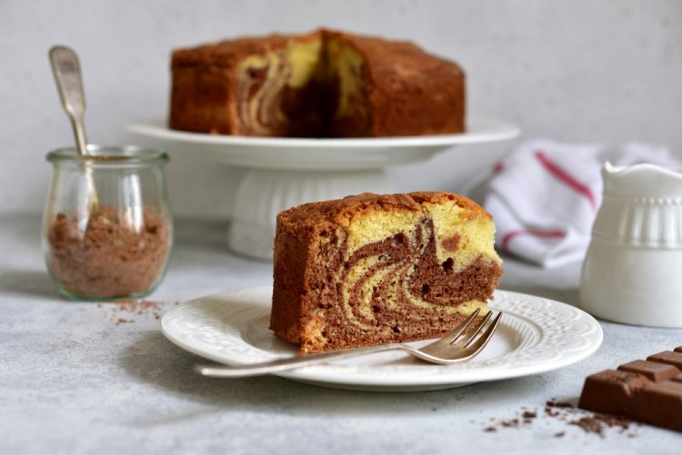 Zebra Cake with Kefir