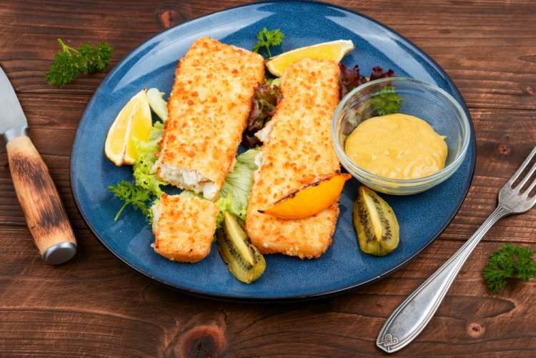 Pollock in Flour Breading in an Air Fryer
