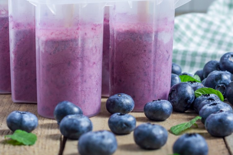Pureed Blueberries Without Sugar for Winter