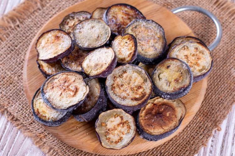 Frozen Fried Eggplants