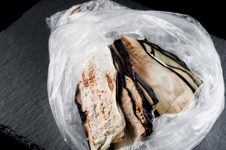 Frozen Baked Eggplants for Winter