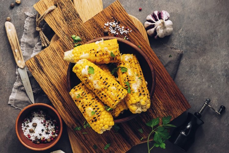 Garlic Corn in the Oven