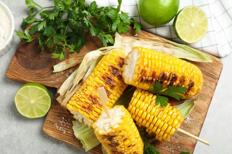 Baked Corn with Cilantro and Lime in the Oven