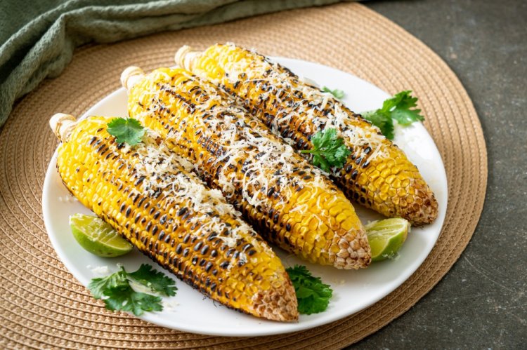 Corn with Cheese in the Oven