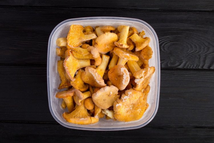 Frozen Fresh Chanterelles for Winter