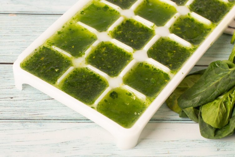 Frozen Spinach Puree for Winter