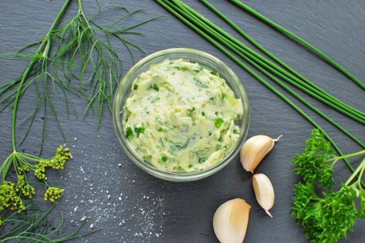 Frozen Butter with Green Onions