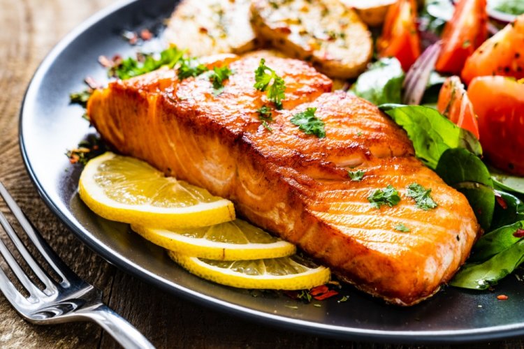 Trout Steak with Lemon and Thyme