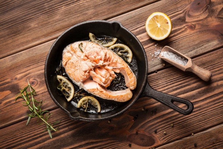 Trout Steaks in Spicy Marinade