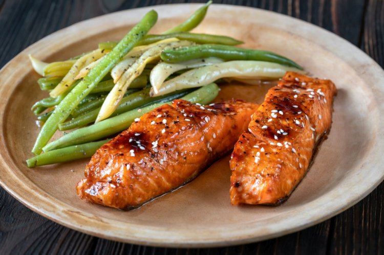 Trout Steak in Soy Sauce