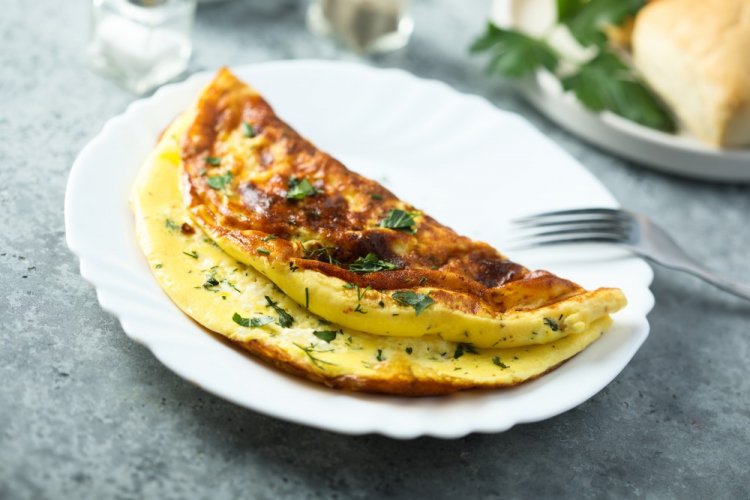 Fried Cottage Cheese with Butter and Herbs
