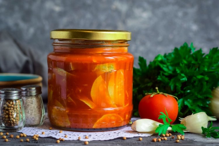 Zucchini in Krasnodar Sauce for Winter