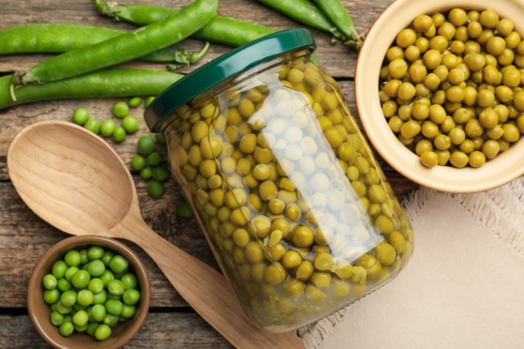 Canned Peas without Vinegar for Winter