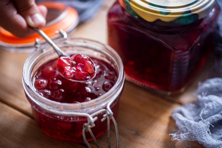 Black Gooseberry Jam with Whole Berries