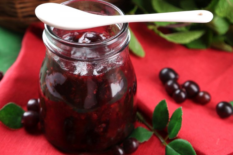 Black Gooseberry Jam with Lemon and Orange (No-Cook)