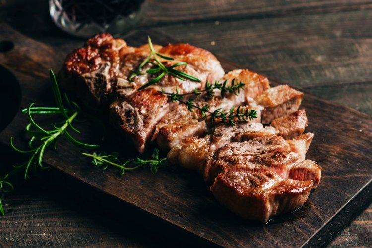 Pan-Seared Pork Steak in Soy Sauce