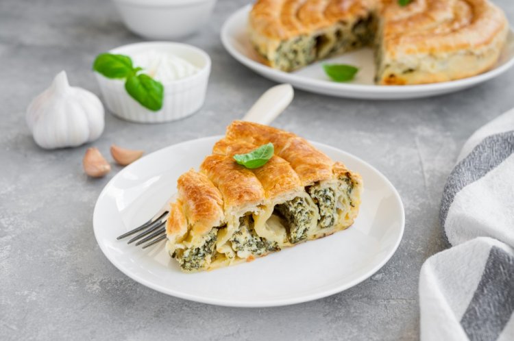 Puff Pastry Pie with Feta and Herbs
