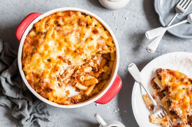 Pastel de pasta con carne picada