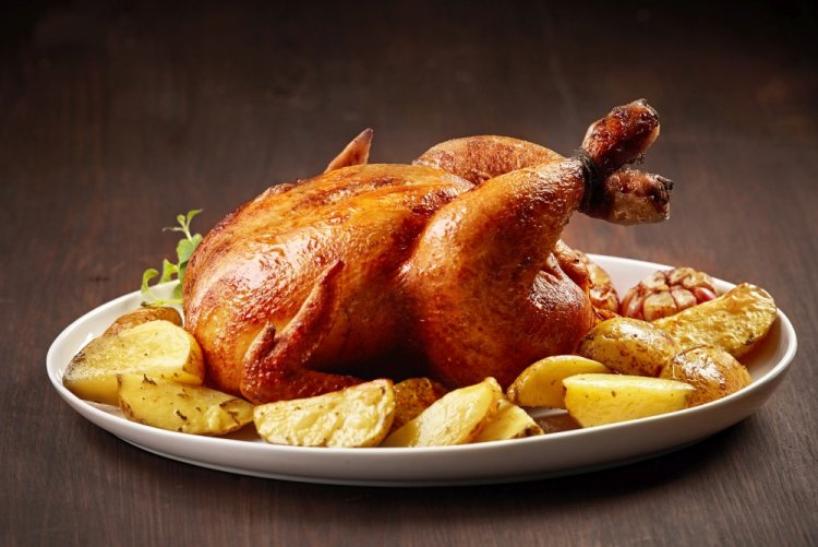 Baked Chicken with Potatoes in the Oven