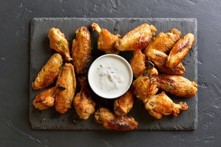 Crispy Wings in Breading