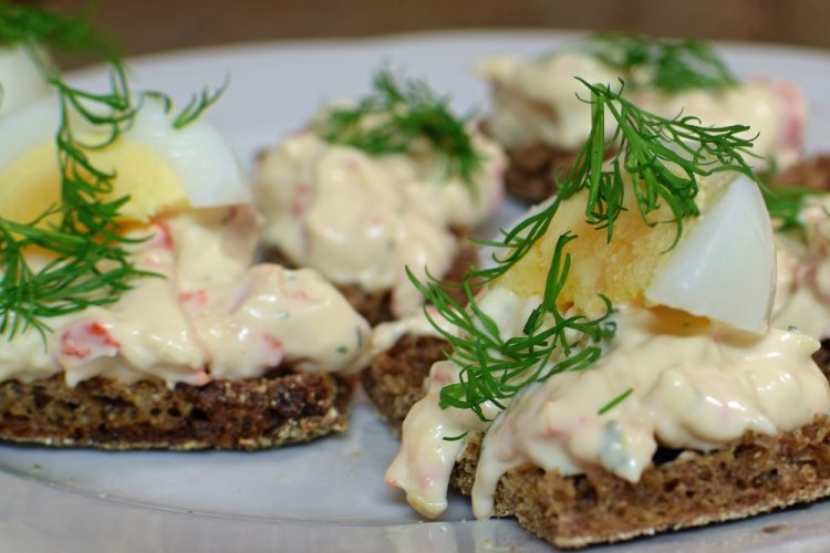 Crab Stick and Hard Cheese Spread