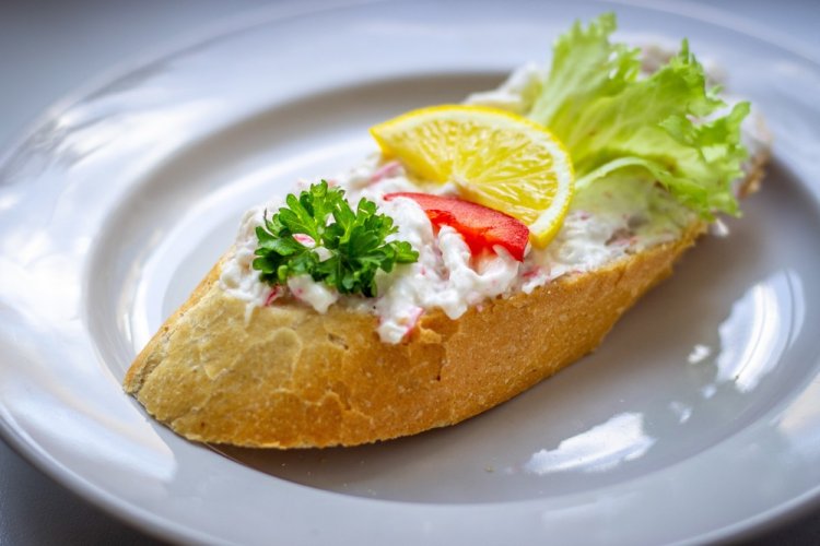 Crab Stick Spread with Bell Pepper