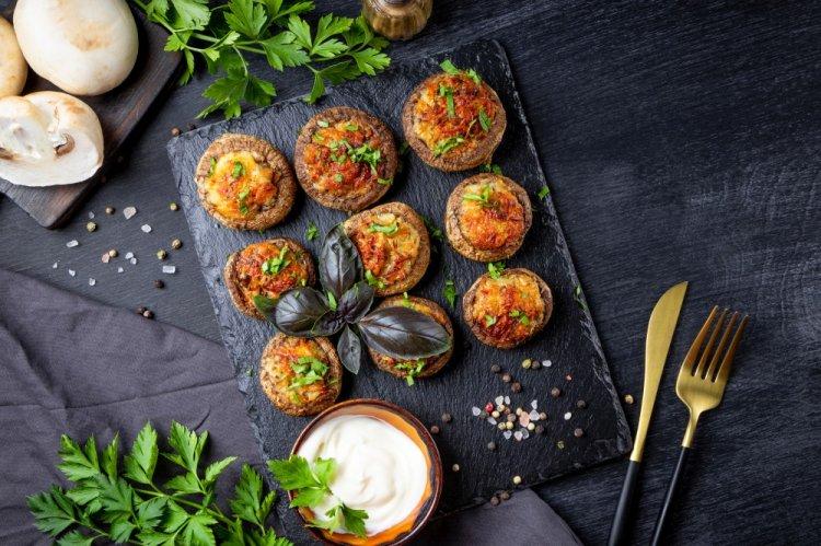 Stuffed Grilled Mushrooms