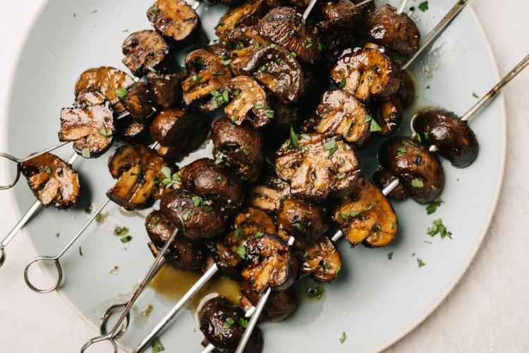 Grilled Mushrooms with Soy Sauce