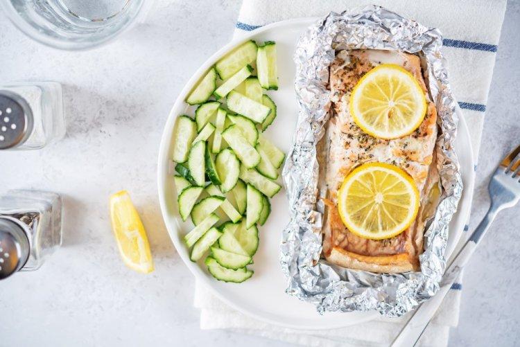 Trout Baked in Foil in the Oven