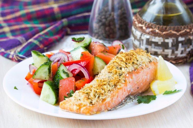 Trout with Cheese in the Oven