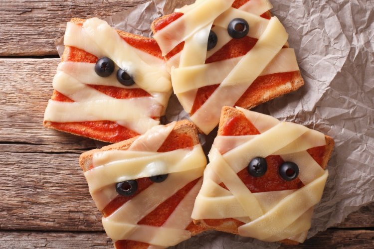 Sándwiches calientes para Halloween