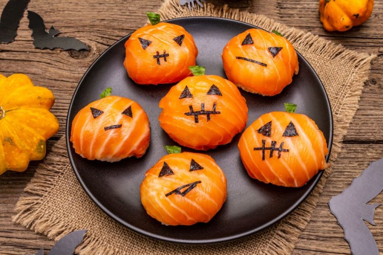 Sushi «Calabazas de Halloween»