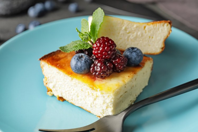 Cottage Cheese Casserole with Rice Flour in a Multicooker