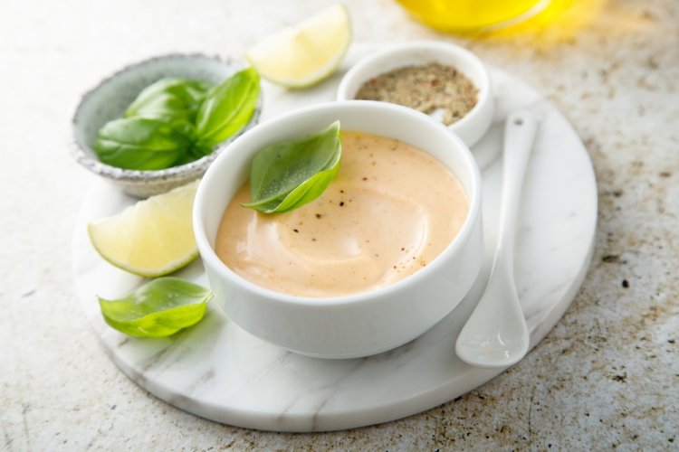 Mayonesa saludable de puré de manzana