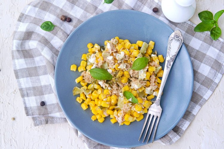 Corn and Sprat Salad