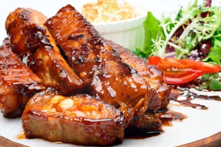 Glazed Pork Ribs in an Air Fryer
