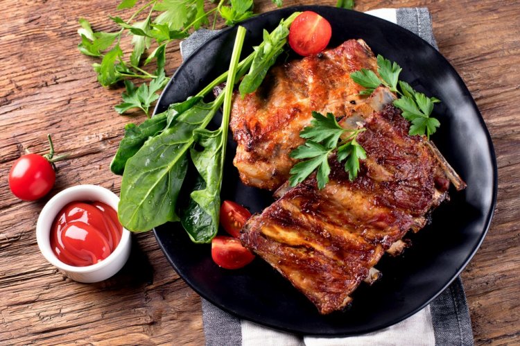 Pork Ribs in Beer in an Air Fryer