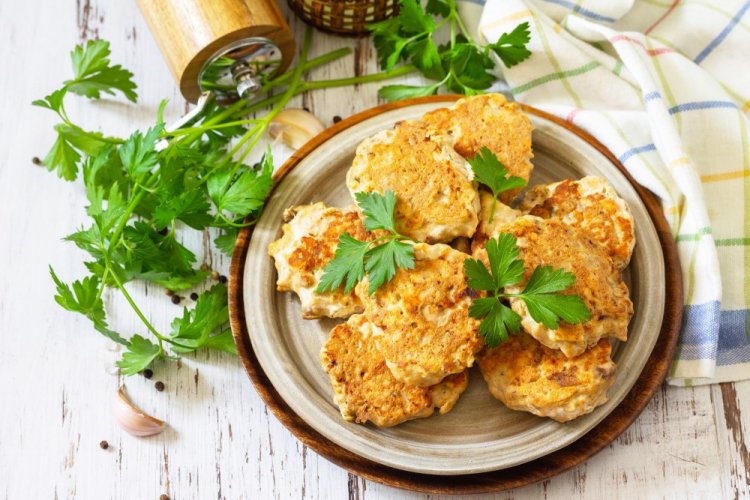 Hamburguesas de pescado con patata en freidora de aire