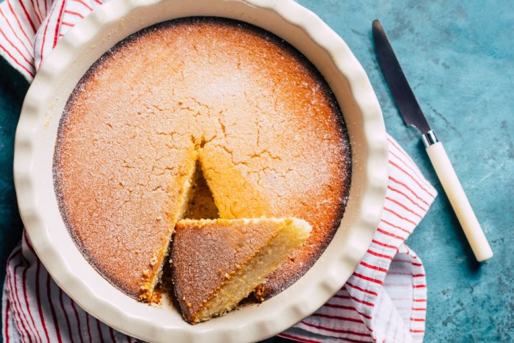 Semolina Cake (Mannik) with Margarine