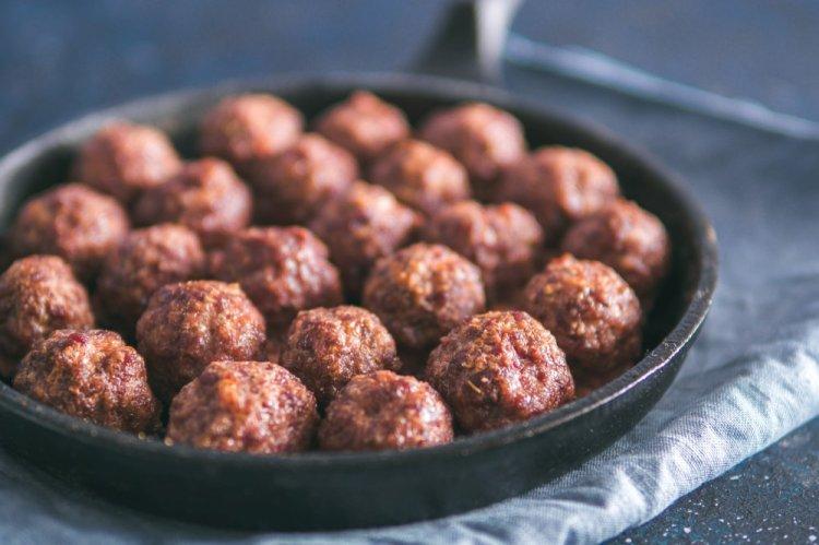 Meatballs with Rice in an Air Fryer
