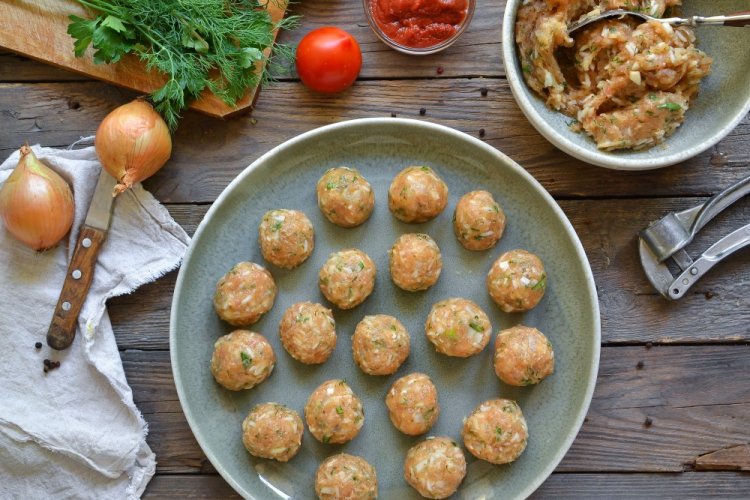 Chicken Meatballs for Freezing