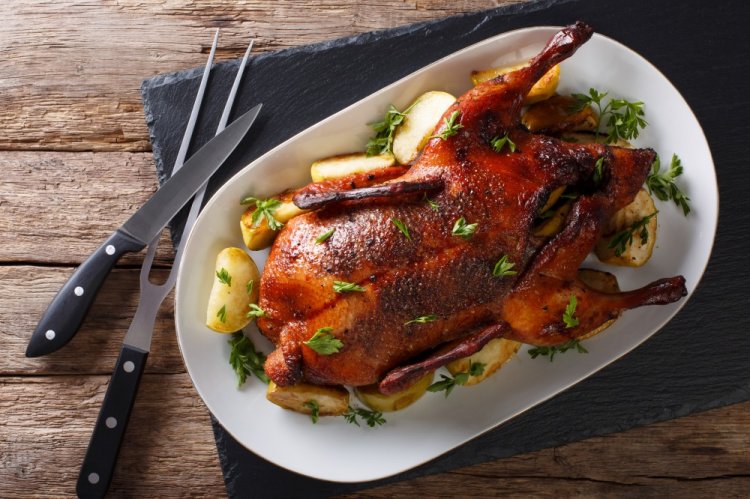 Duck with Dried Fruits for New Year's